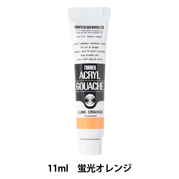 Dipinte "Acrilico Gash 11ml Fluorescent Orange" Turner Turner Color