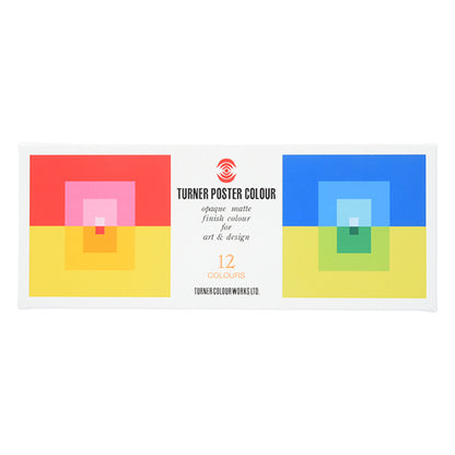 Краски "Цвет плаката 11 мл 12 цветной школы" Turner Turner Color