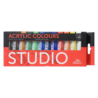 Paint "PHOENIX (Phoenix) Acrylic paint 12ml 12 color set]