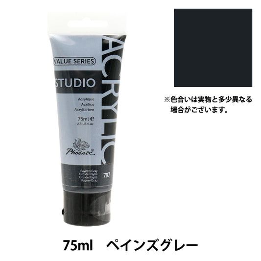 페인트 "값 시리즈 아크릴 색상 75ml 통증 회색 797" 피닉스