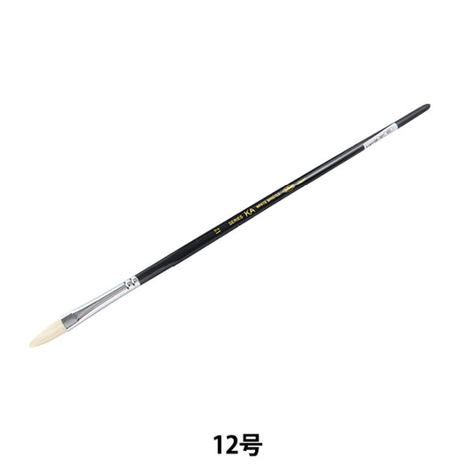 Bildpinsel "Hartbürste Schweinefleisch Haare flach Nr. 12" Holbein Holbein