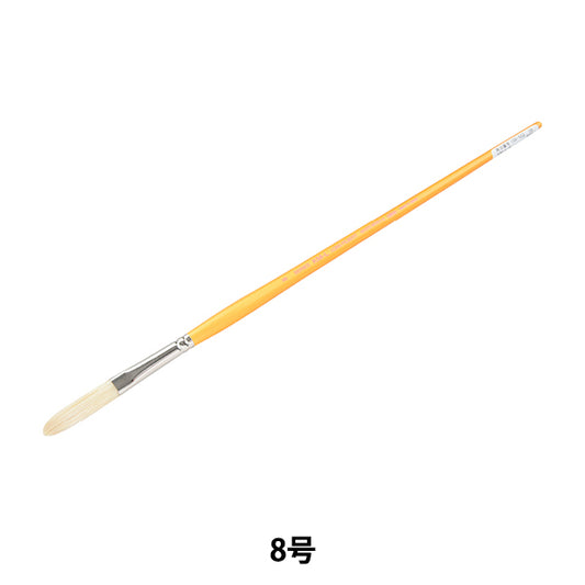 Picture brush "Hard brush pork hair KM-L flat No. 8" HOLBEIN Holbein