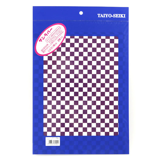 Лист теплопередачи "Солнцезащитный резиновый A4 чек (решетчатая) фиолетовая пурпур" горизонт "