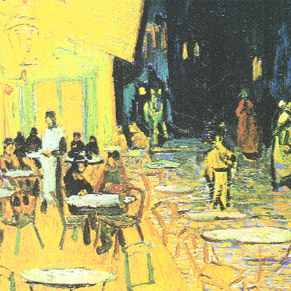 Pannello d'arte "Masterlavoro mondiale 29 Night Cafe Terrace" Promuovi l'arte