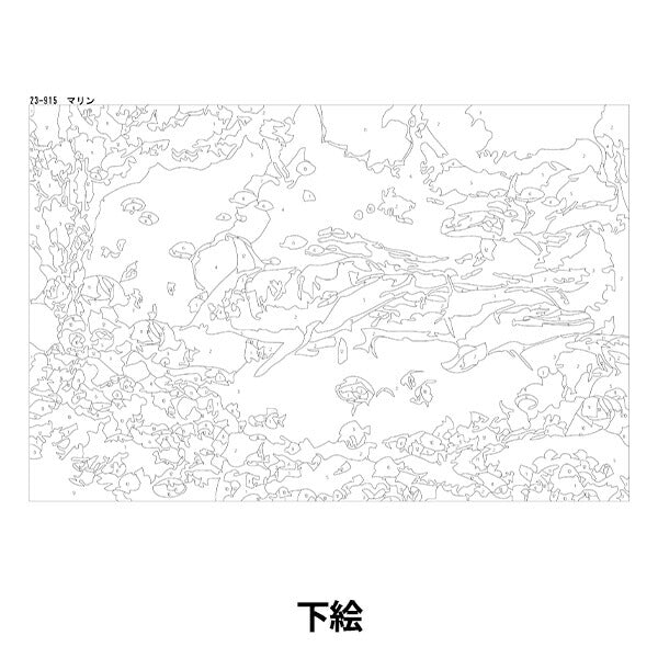 Easy Art Paint Marine Приблизительно 20 × 30 см 23-915" 【YuzawayaОграниченный продукт]