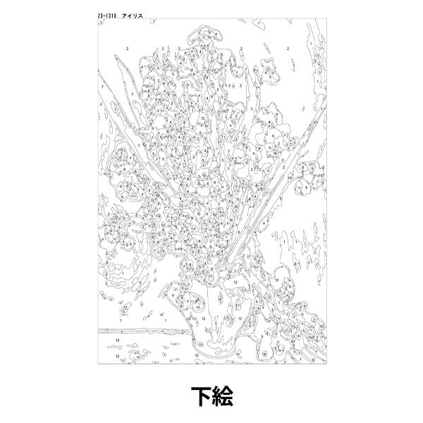 Easy Art Paint Iris около 20 × 30 см 23-1310" 【YuzawayaОграниченный продукт]