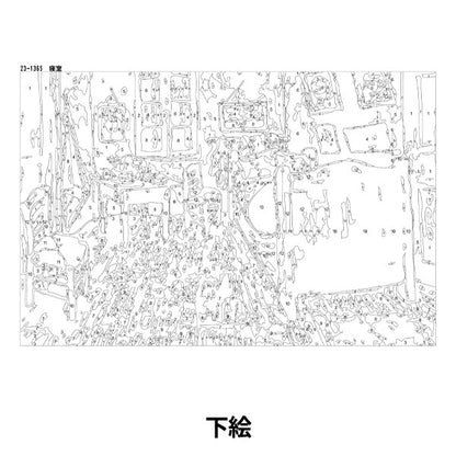 مجموعة لوازم فنية ``طلاء فني سهل لغرفة النوم تقريبًا 20 × 30 سم 23-1365" 【Yuzawayaمنتجات محدودة]