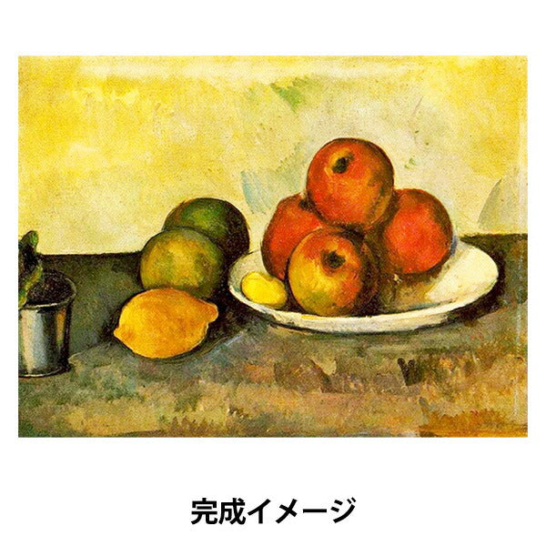 画材セット 『らくらくアートペイント りんごのある静物 約30×40cm 34-2803』 【ユザワヤ限定商品】