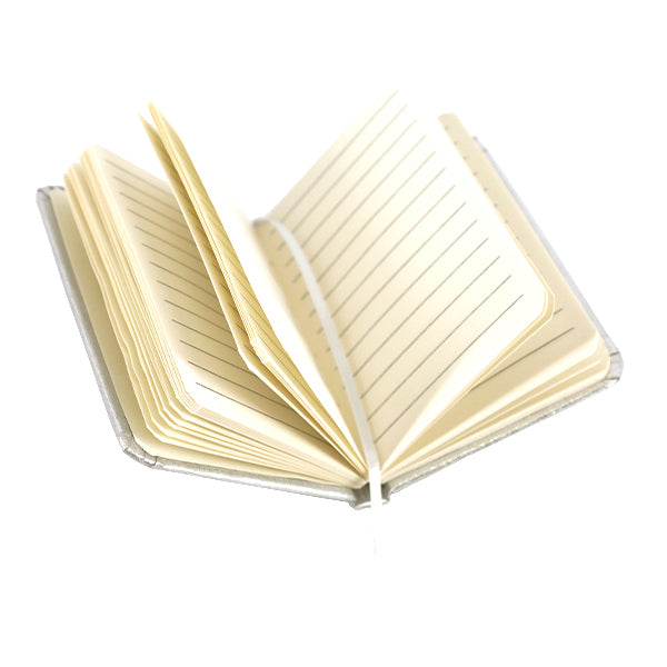 papeterie "Art Design Note A7 argent pailleté Aka-10163”