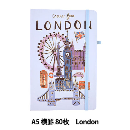 文具 『アートデザインノート A5 London Aka-30018』