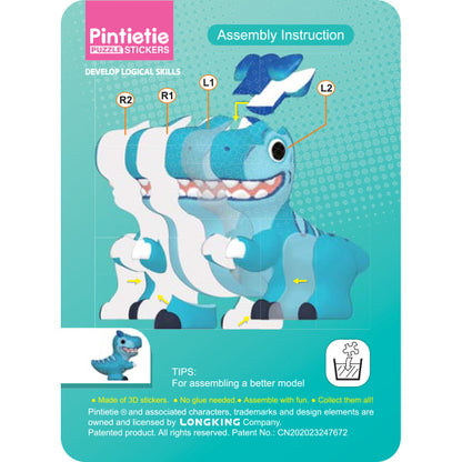 toys "Puzzle 3D 3D Sticker Dinosaur Allosaurus Akl1003S-2”