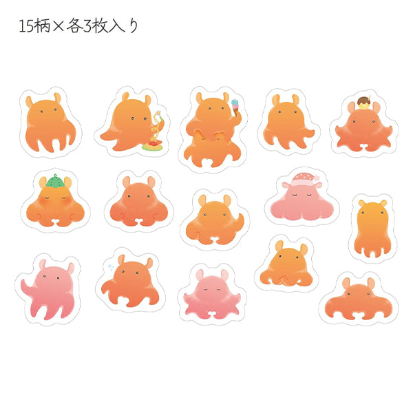 文房具 『まみれフレークシール メンダコ MRFS-009』