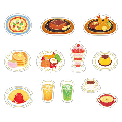 文具 『キラキラクリアフレークシール Restaurant KFS-025』