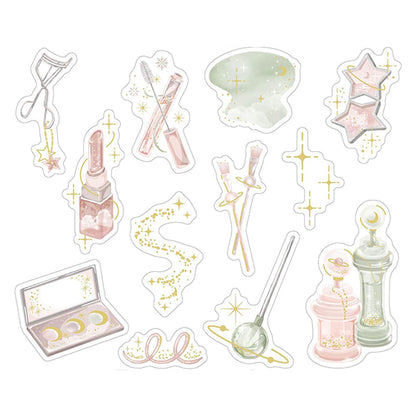 文具 『キラキラクリアフレークシール Cosmic cosmetics KFS-035』