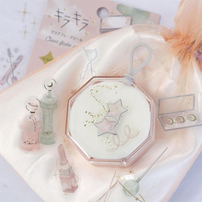 文具 『キラキラクリアフレークシール Cosmic cosmetics KFS-035』