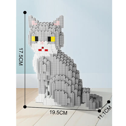 玩具 『ブロック ブリティッシュショートヘア Ake-C4』