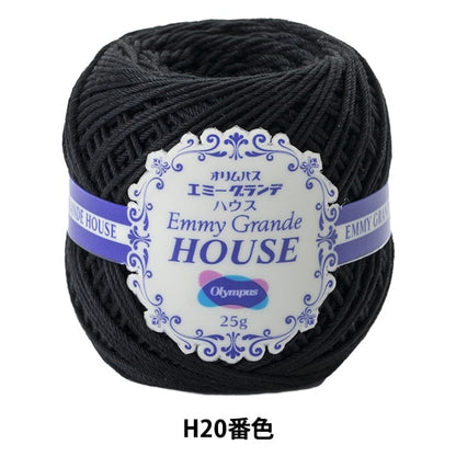 Fil à crocheter "Emy Grande House (maison) H20 (noir) barde" Olympus