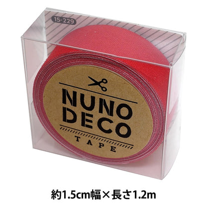 名称标签密封“ Nuno Deco Tape（Nuno Deco Tape）Tsumiki aka 15-229” Kawaguchi Kawaguchi