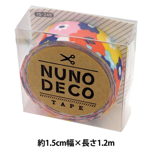 お名前ラベルシール 『NUNO DECO TAPE (ヌノデコテープ) おはなのかんむり 15-248』 KAWAGUCHI カワグチ 河口