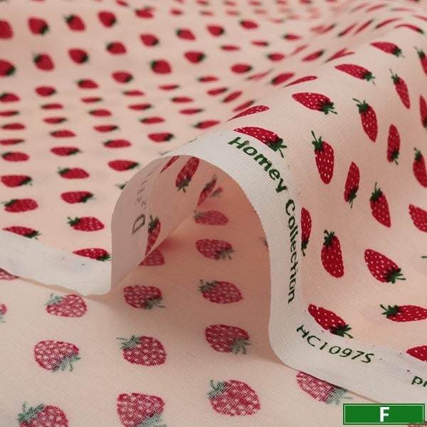 [De la quantité 5] tissu "Collection de maison Coton Strawberry Pattern hc1097s a"