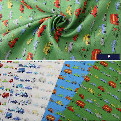 [Dalla quantità 5] tessuto "Homy Collection Cotton Car Pattern Dh11115S A"