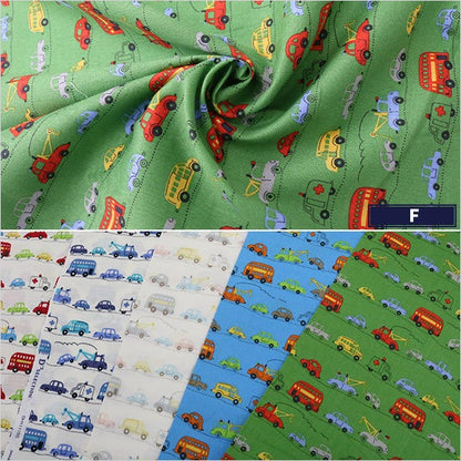 [From quantity 5] Fabric "Hommy Collection Cotton Car Pattern DH11115S F"