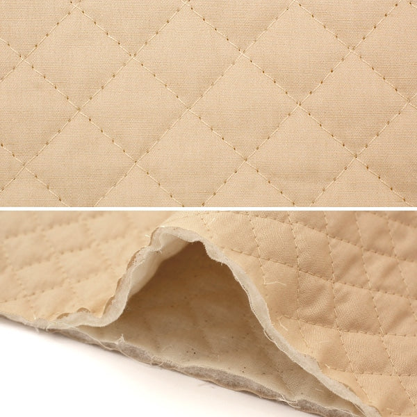 [Aus Menge 5] Stoff "Blatt Quilt 72 Beige"