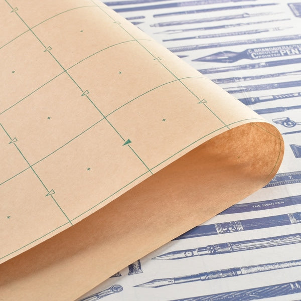 Patterned Craft Paper Malta Drawing and pattern