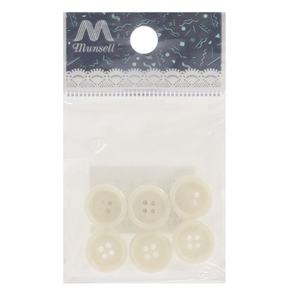 Bouton "Boutons de 4 trous 13 mm 6 pièces de Pytd10 à blanc"