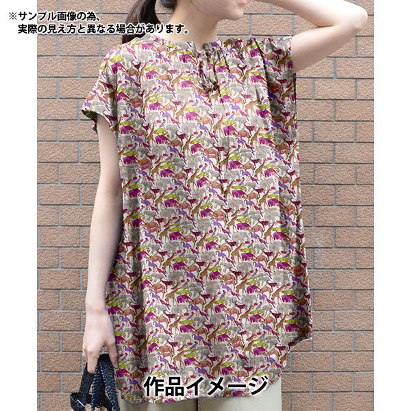 [Из 5] ткани "Liberty Liberty Print Tanalone Cue для зоопарка 3634160-ae" Liberty Japan Liberty Japan