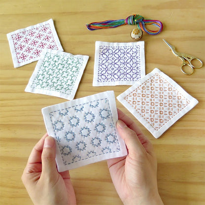 Sashiko Kit "На первый взгляд Coaster SK-424" Olympus Olim Pass