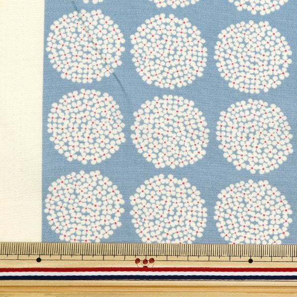 [De la cantidad 5] Fabric "Ukako Broad Mini Hydrangea Mystic Gray UP5790-D" Cotton Kobayashi Cotton Kobayashi Kobayashi.