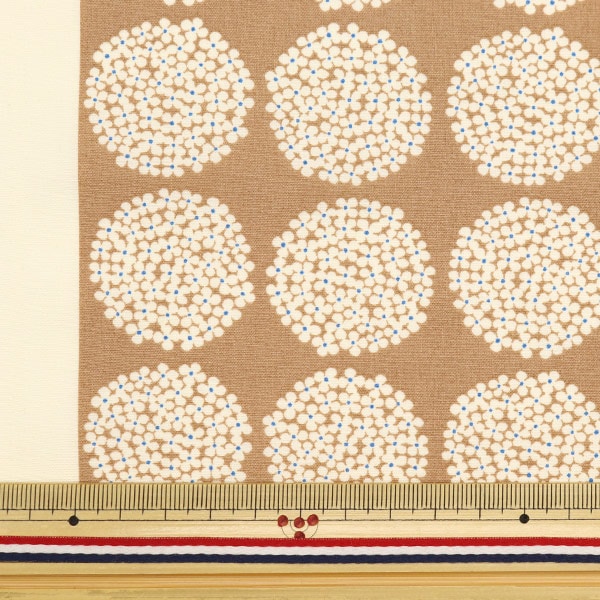 [De la cantidad 5] Fabric "Ukako Broad Mini Hydrangea Mocha UP5790-E" Cotton Kobayashi Algodón Kobayashi Kobayashi.