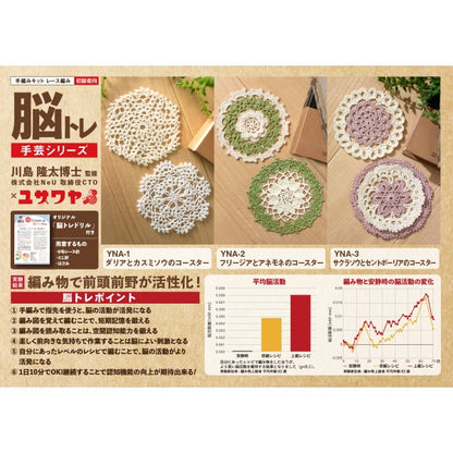 Kit de tricot "Kit de tricotage en dentelle du cerveau Kit de tricotage Cherry et St. Paulia Coaster YNA-3"