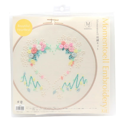 Embroidery kit "MOMENTOELL embroidery kit Beautiful Heartbeat JY005" DMC DM Sea