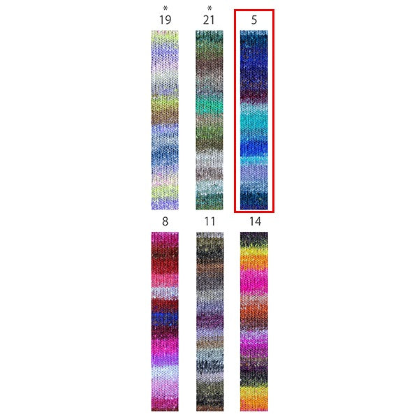 Весна / летоПряжа «Фейерверк 5 -й цвет» Норо Хидяку Норо