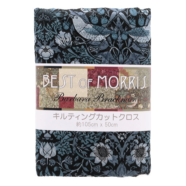 천・원단 "Morris Best of Morris Quilt의 Best of Morris 컷 천 약 105cm x 50cm 딸기 바다 남색 C-Q8176-33]