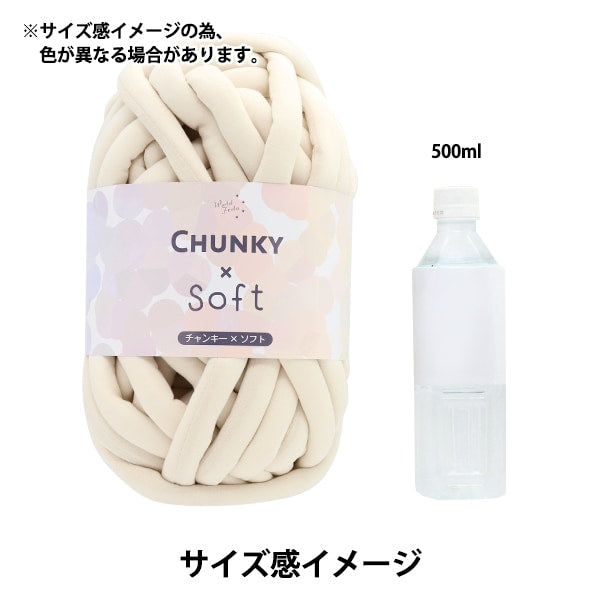 Fabric Yarn "Chanky X Soft 23 N ° 23 Color blanc"