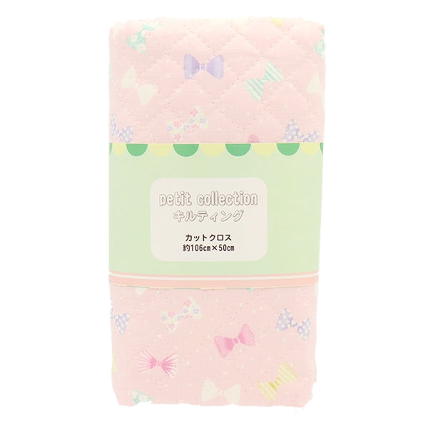 Fabric 『SheetingQuilt petite collection Ribbon Cut Cloth Approximately 106 x 50cm Pink CQ-PTC-RIB-A "