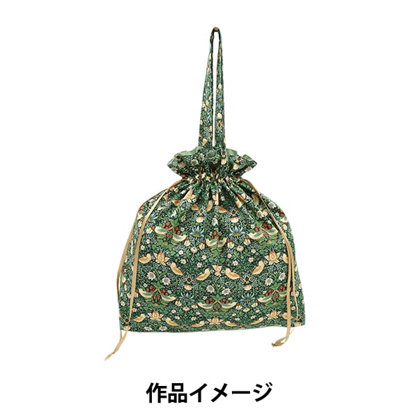 [From quantity 5] Fabric 『Sheeting V & A Strawberry Thief Green VA10001-B]