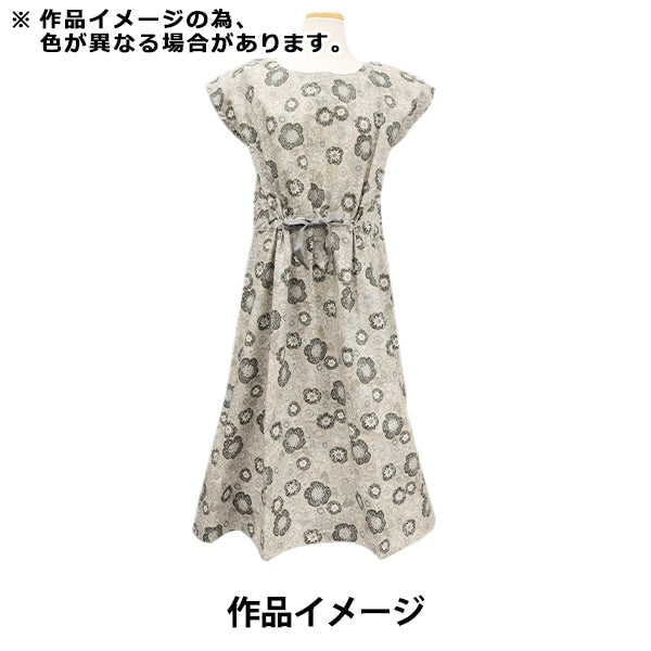 [From quantity 5] Fabric 『Sheeting Pallet line drawn floral pattern blue gray 144-8047-A2] [Yuzawayaoriginal】