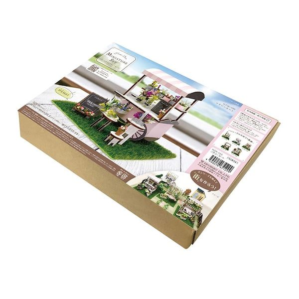 Miniature Kit "Home Deco Miniature Set Flower Cart NTR-100" Eruberu Elbert