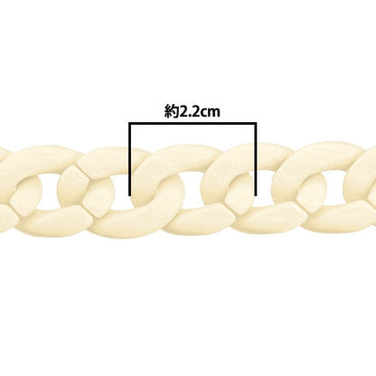 Parti di artigianato "Twist Chain Color 9th Color Ivory circa 60 cm"