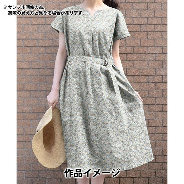 [Aus Menge 5] Stoff "Liberty Fabric Tanalone Hanna Rose Blue Grey 3631126j23a" [YuzawayaOriginal】