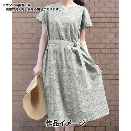 [From quantity 5] Fabric "Liberty Fabric Tana lawn Hanna Rose Blue Gray 3631126J23A] [Yuzawayaoriginal】