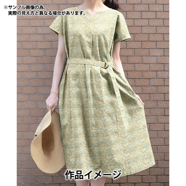 [الكمية من 5] القماش ``Liberty Fabrics Tana Lawn Hannah Rose Yellow 3631126J23D'' [Yuzawaya Original]