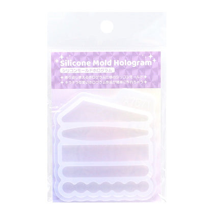 Resin Mold "Silicon Mold Hologram Hair Plate A X7571-X" Harawoolhara Wool