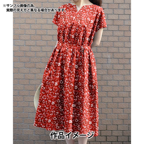 [De la cantidad 5] Fabric "Liberty Fabric Tanalone Ti Dai Hearts 3636833-cu" Libertad Japón Libertad Japón