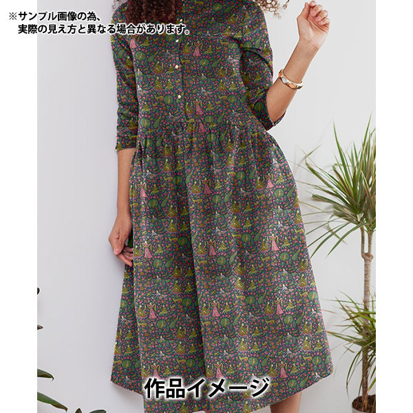 [수량 5에서] 천・원단 "Liberty Fabric Airy Cott Dancing Ladies 3631283J23A" Liberty Japan