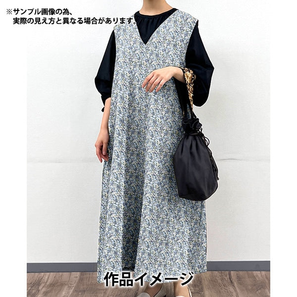 [From quantity 5] Fabric "Liberty Fabric Corduroy Challenge Blue 3639003-J23B] [Yuzawayaoriginal】